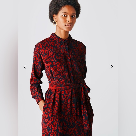 Whistles Jungle Cat Utility Dress - Picture 3 of 7